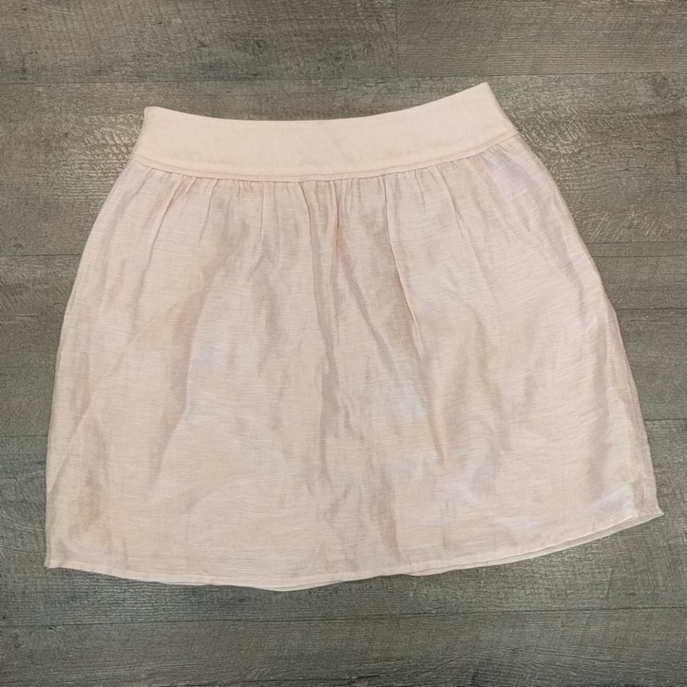 Ann Taylor LOFT Linen Blend Short Skirt Size 2